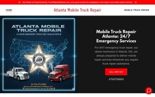 Atlanta Mobile Truck Repair Co. website