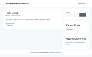 Buffalo Mobile Truck Repair website