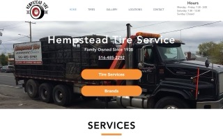 Hempstead Tire Service website