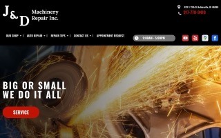 J&D Machinery Repair website