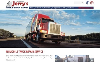 Jerry's Mobile Truck Repair Inc. website