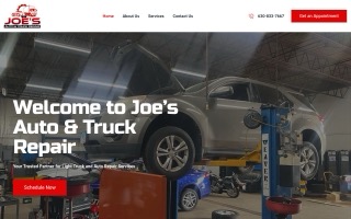 Joe's Auto & Truck Repair website