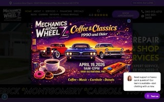 Mechanics On Wheelz website