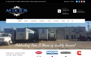 Mike's Mobile Truck Repair website