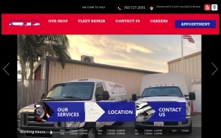 Ready Line Fleet Service website