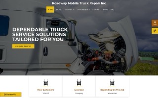Roadway Mobile Truck Repair Inc website