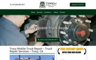 Tracy Mobile Truck Repair website