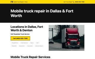 TX Mobile Truck Repair website